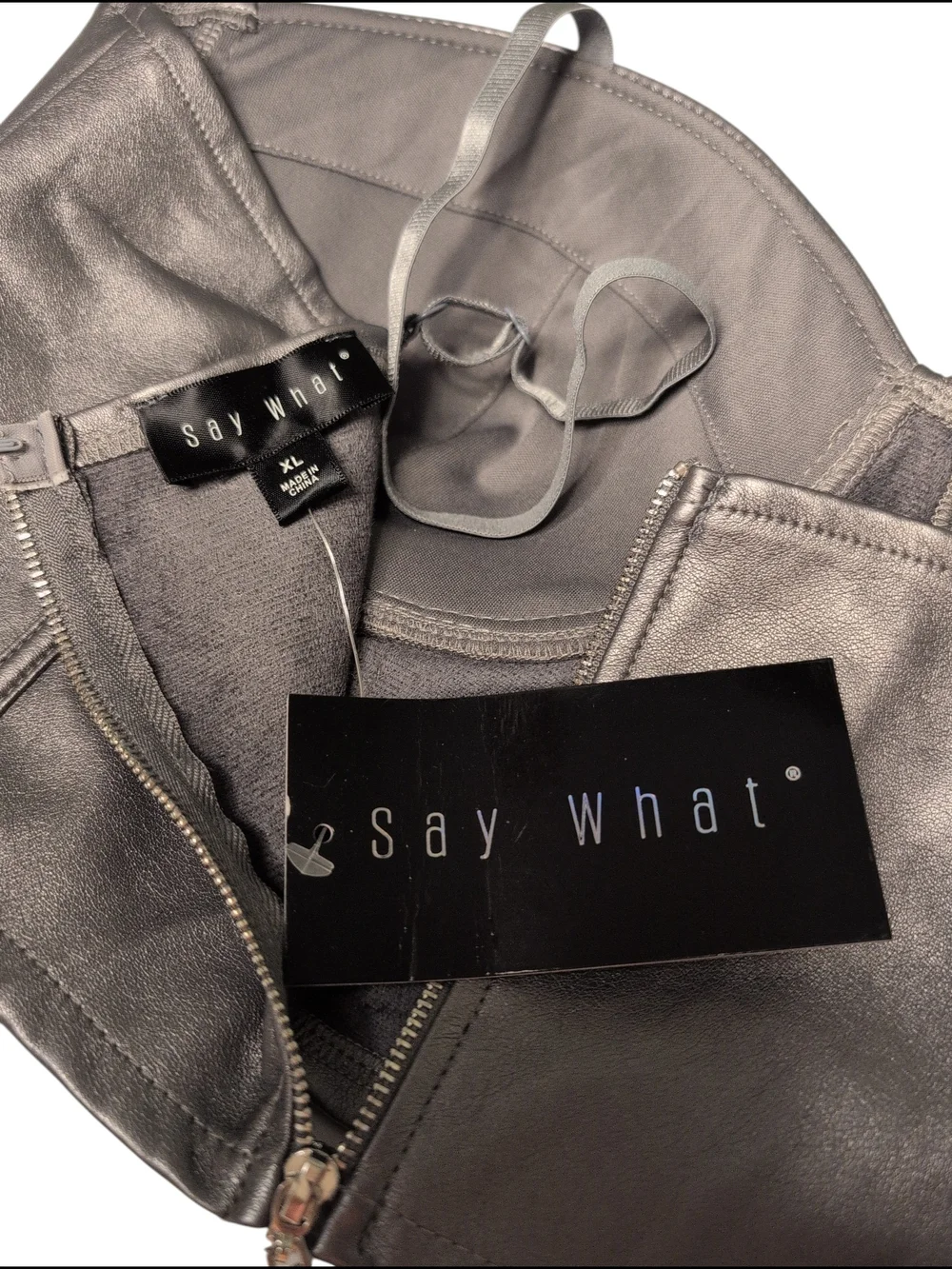 Nwt Say What? 2 Piece Rhinestone Skirt Bustier Club Dance Sexy Outfit X large